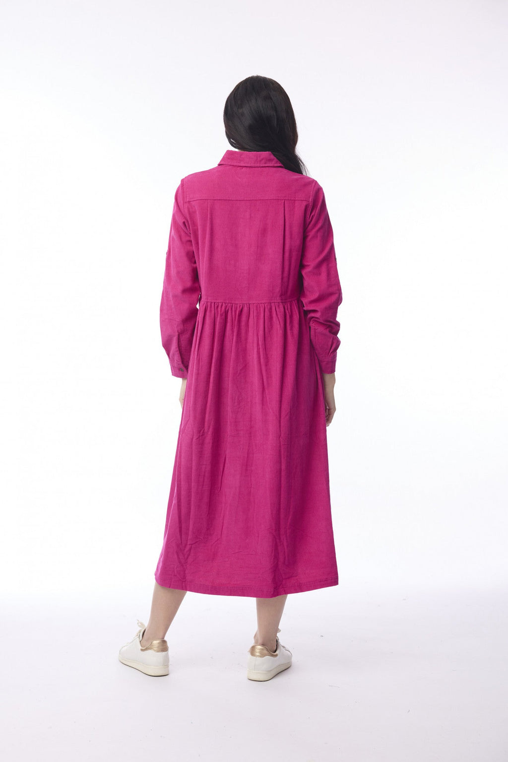Cord Solid Dress