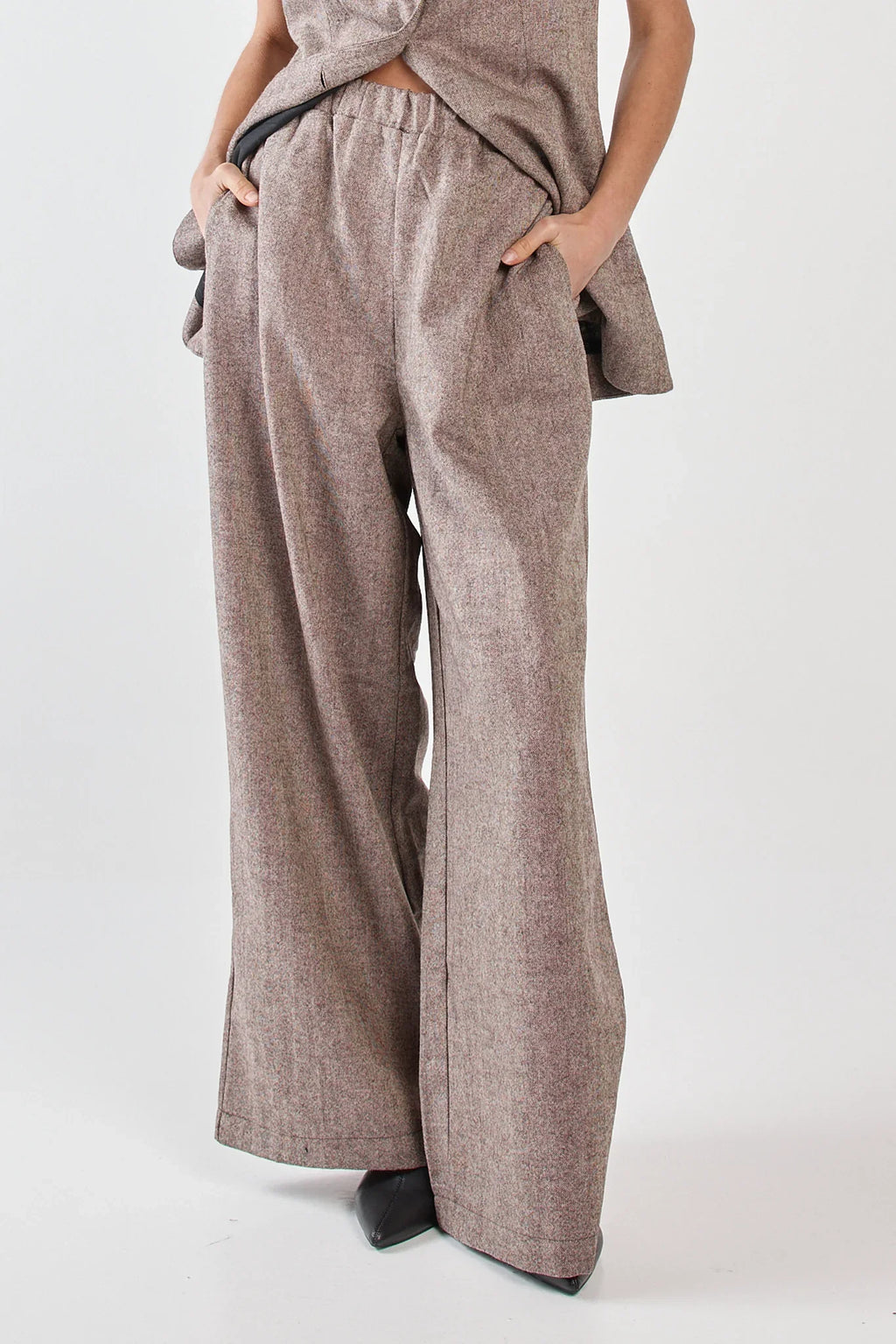 Thalia Pull On Pant - Chocolate Birdeye Brown