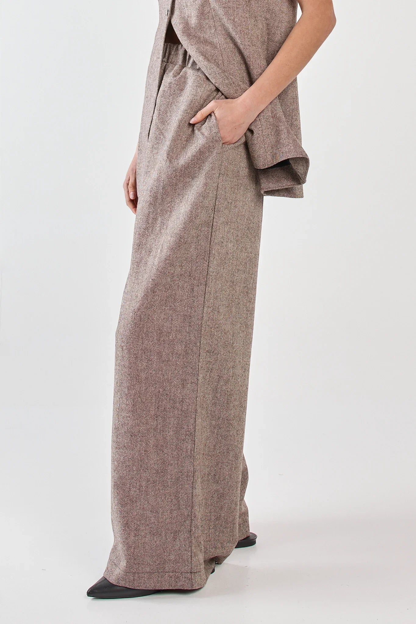 Thalia Pull On Pant - Chocolate Birdeye Brown