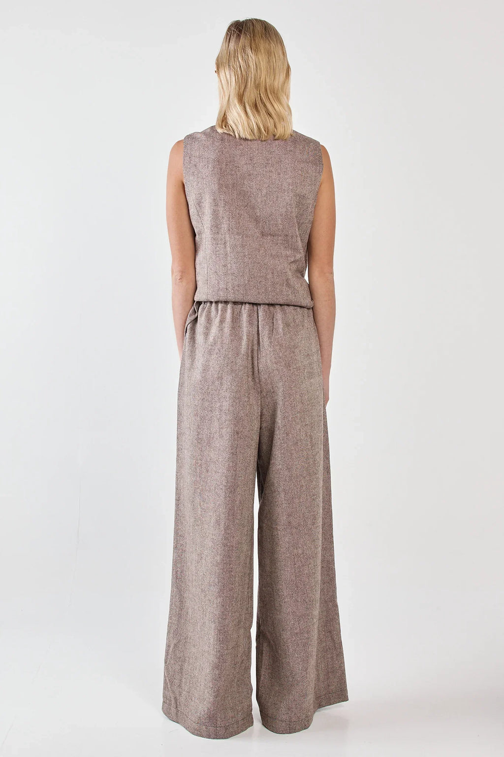 Thalia Pull On Pant - Chocolate Birdeye Brown
