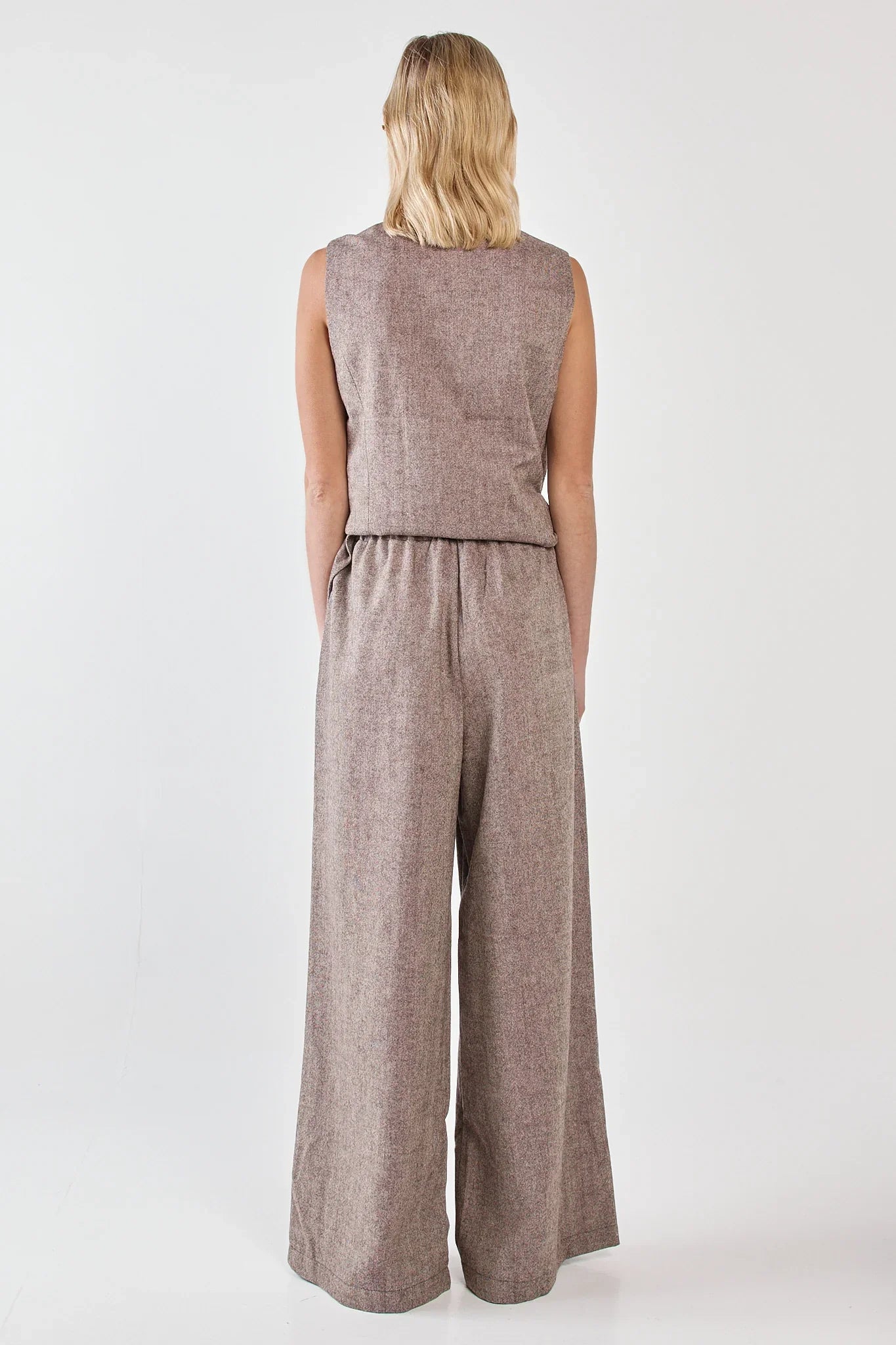 Thalia Pull On Pant - Chocolate Birdeye Brown