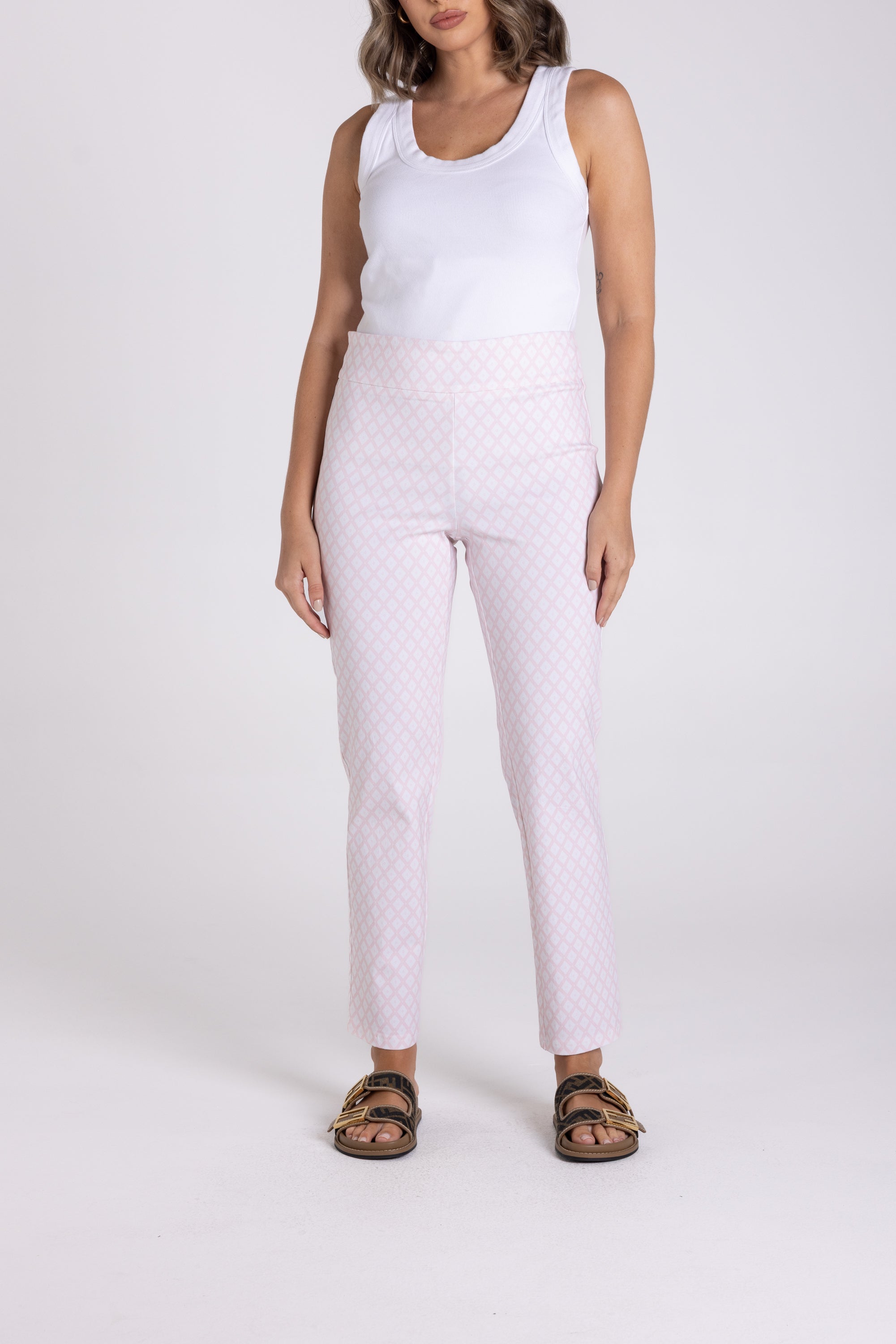Diamond Print 7/8 Pant