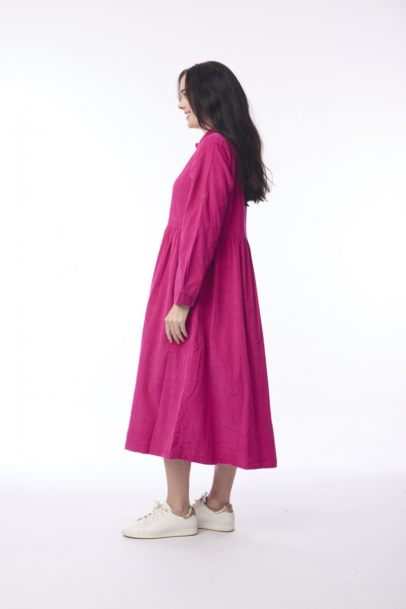 Cord Solid Dress