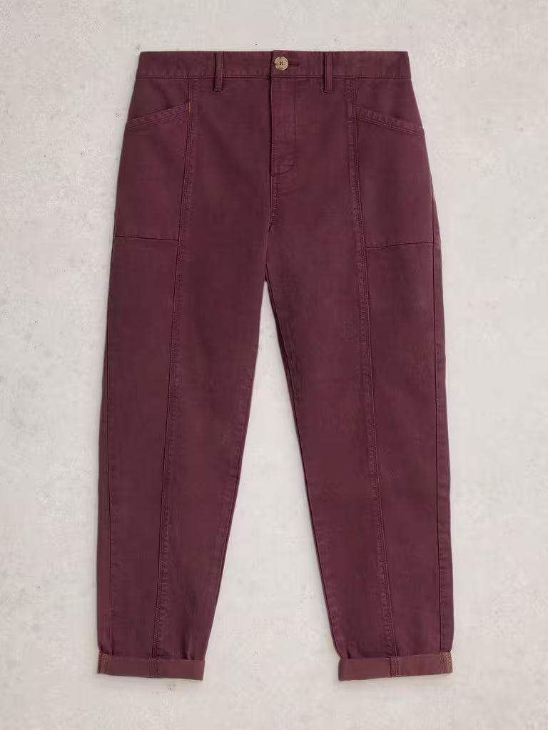 Thea Trouser - Dk Plum