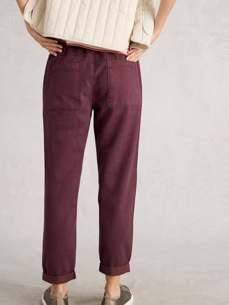 Thea Trouser - Dk Plum