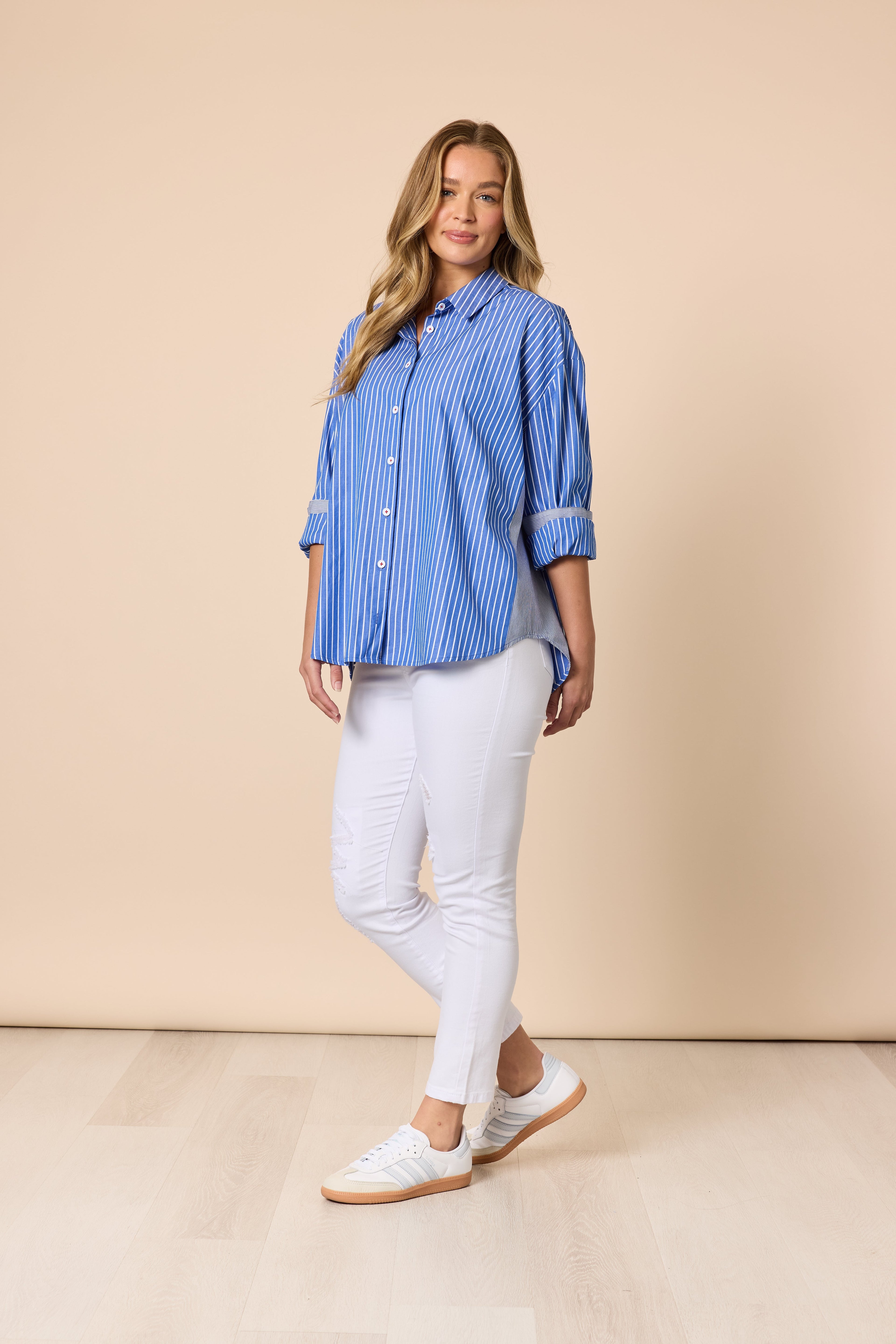 Cabo Stripe Print Shirt
