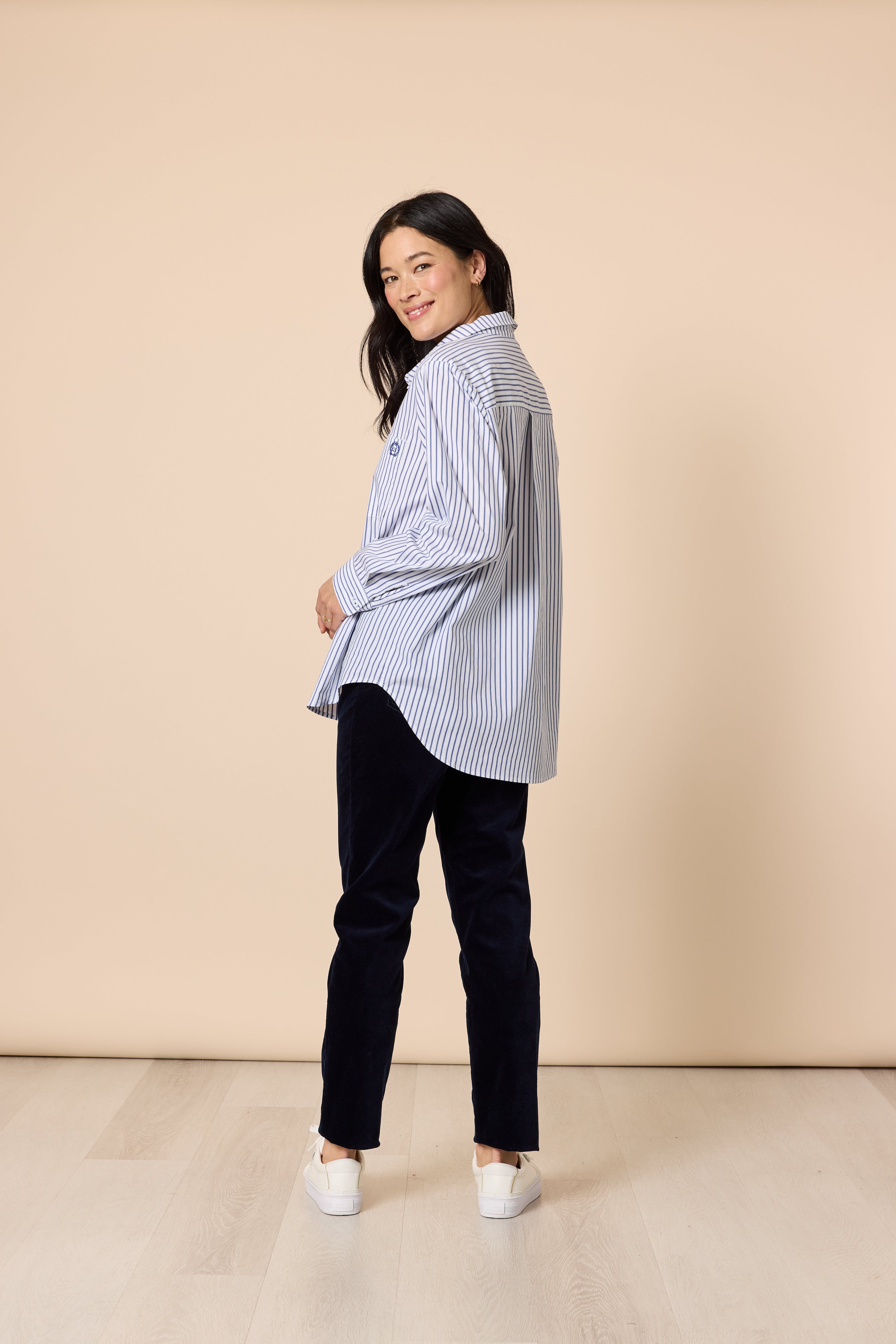 Heritage Stripe Shirt - Blue/White
