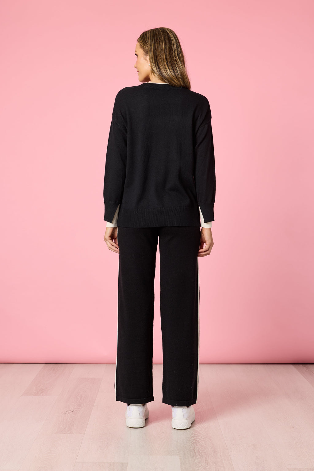Sofia Knit - Black/Ivory