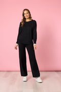 Sofia Knit - Black/Ivory