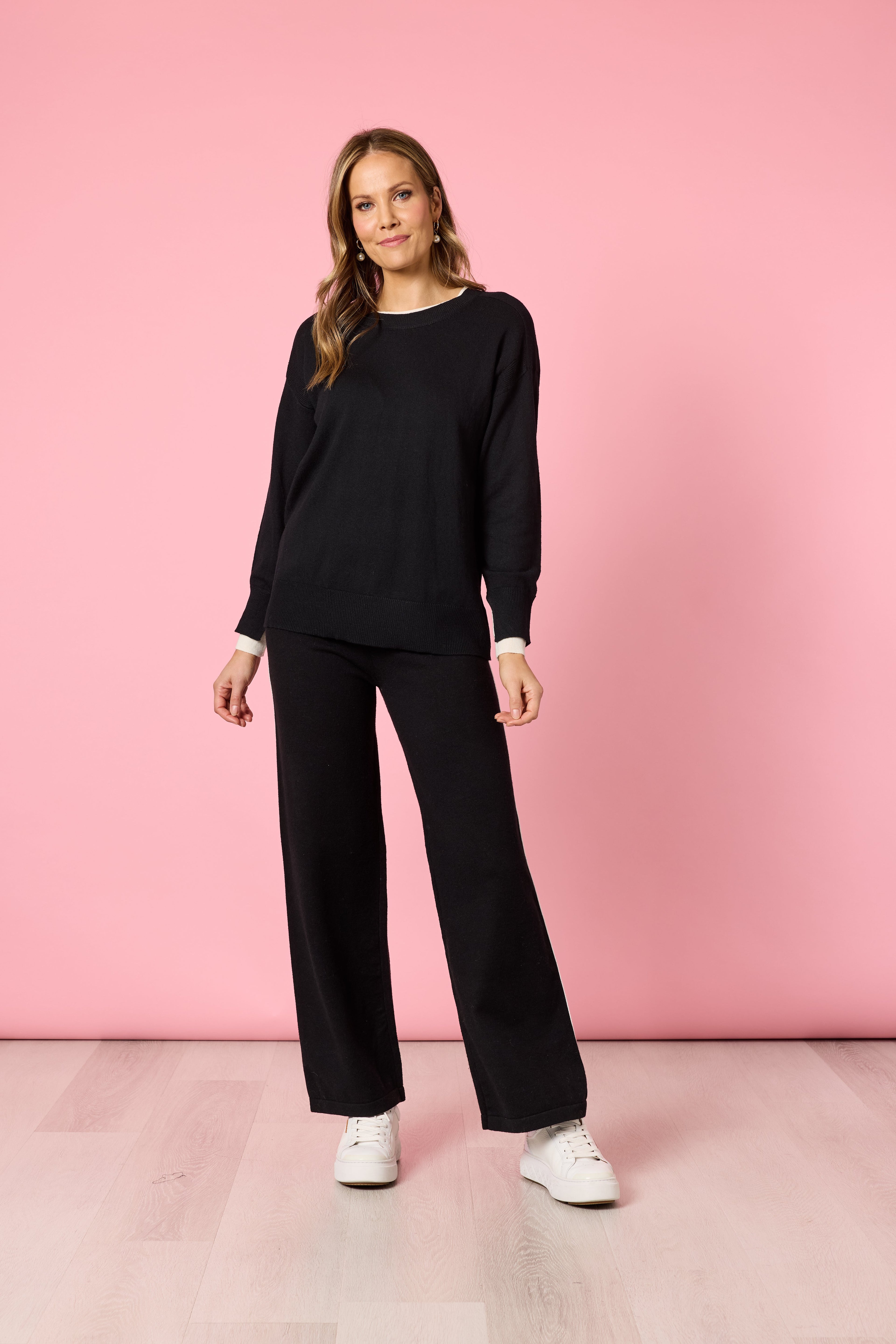 Sofia Knit - Black/Ivory