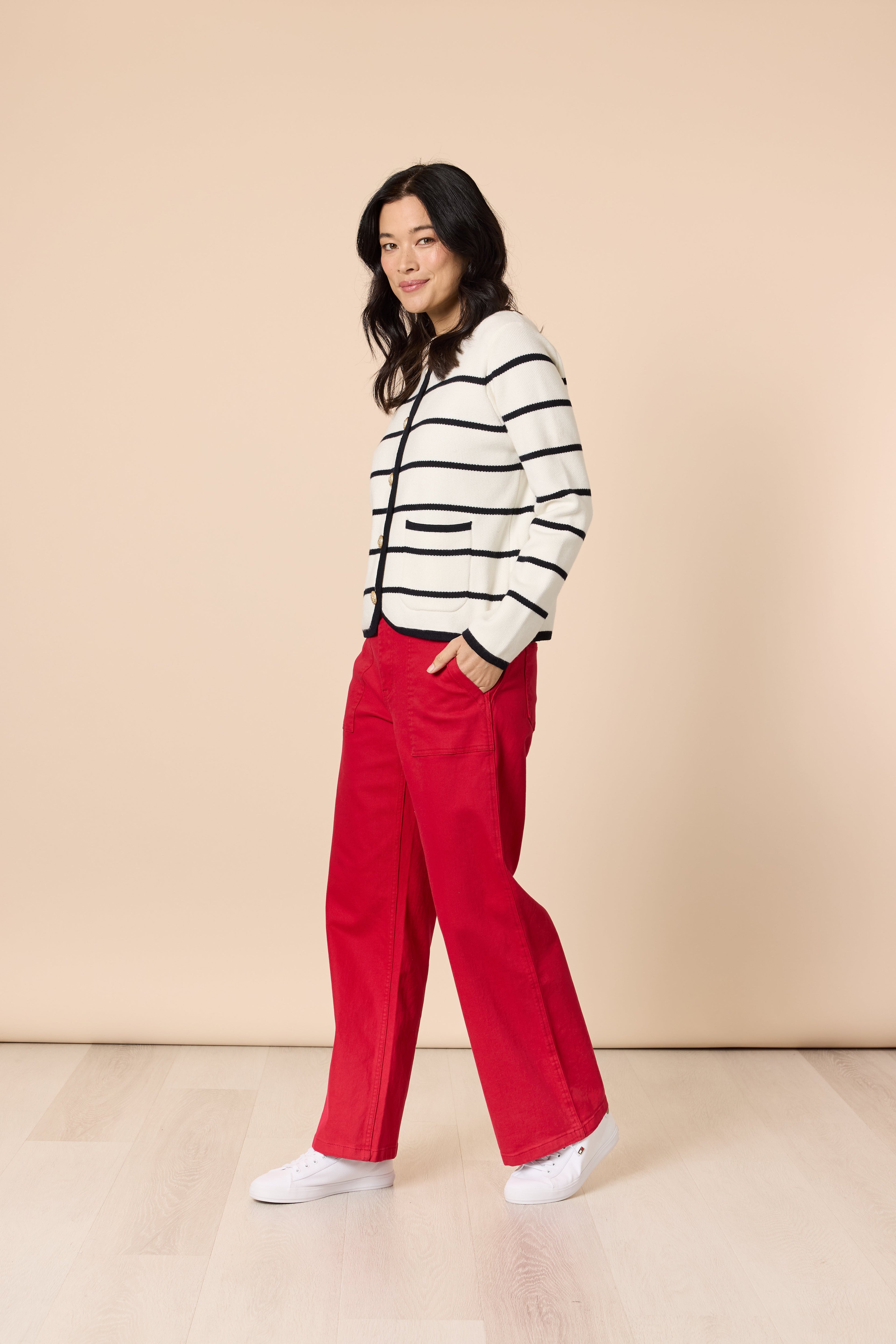 Hampton Stripe Cardigan