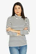 Stripe Skivvy in Vanilla/Navy