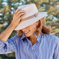 Canopy Bay Barrington Flexibraid Fedora - Ivory