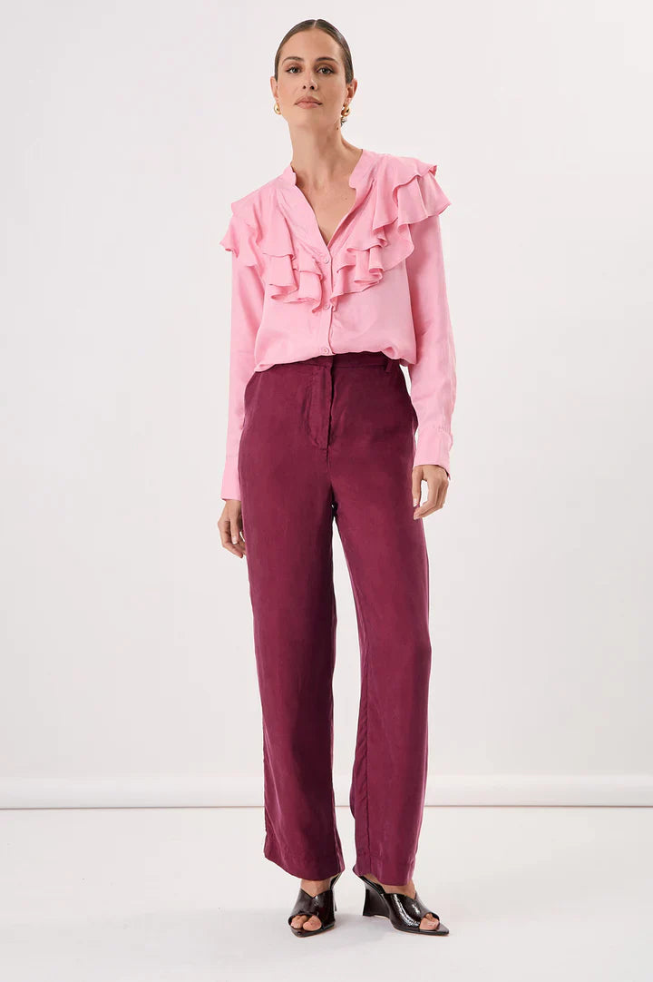 Lulu Pant - Burgundy