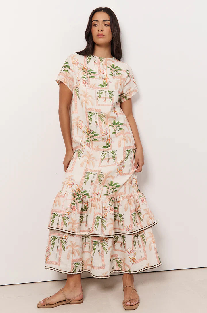 Rio Linen Maxi Dress