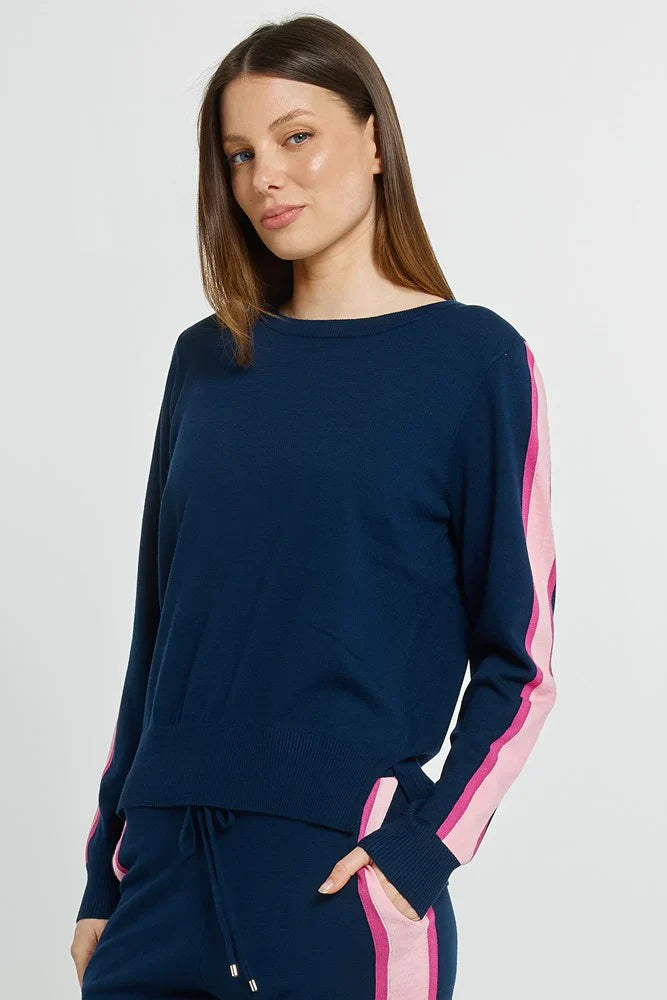 Navy Lenore Sweater