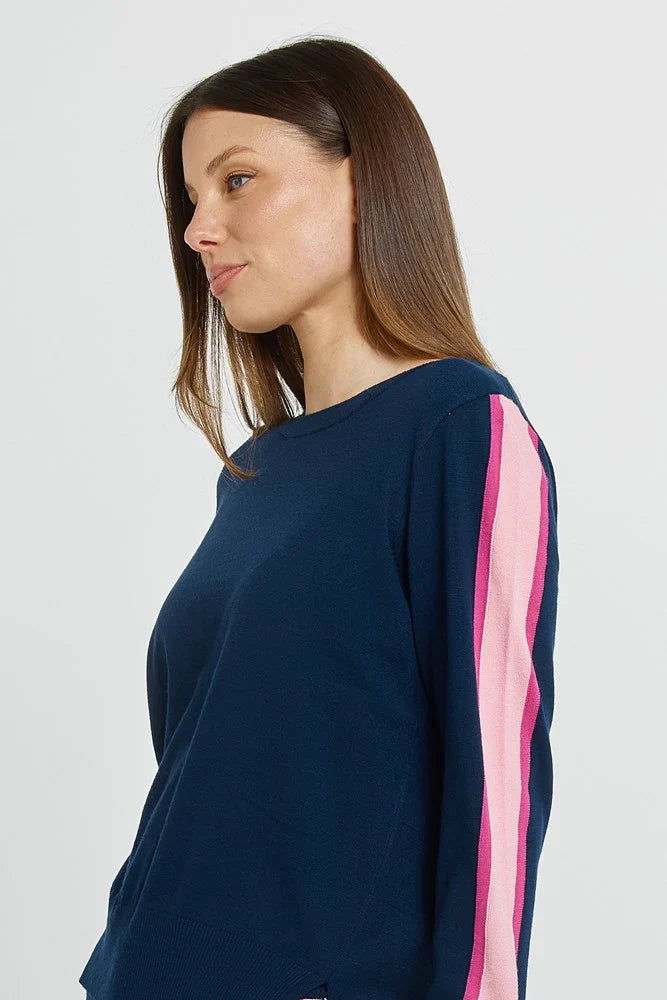 Navy Lenore Sweater