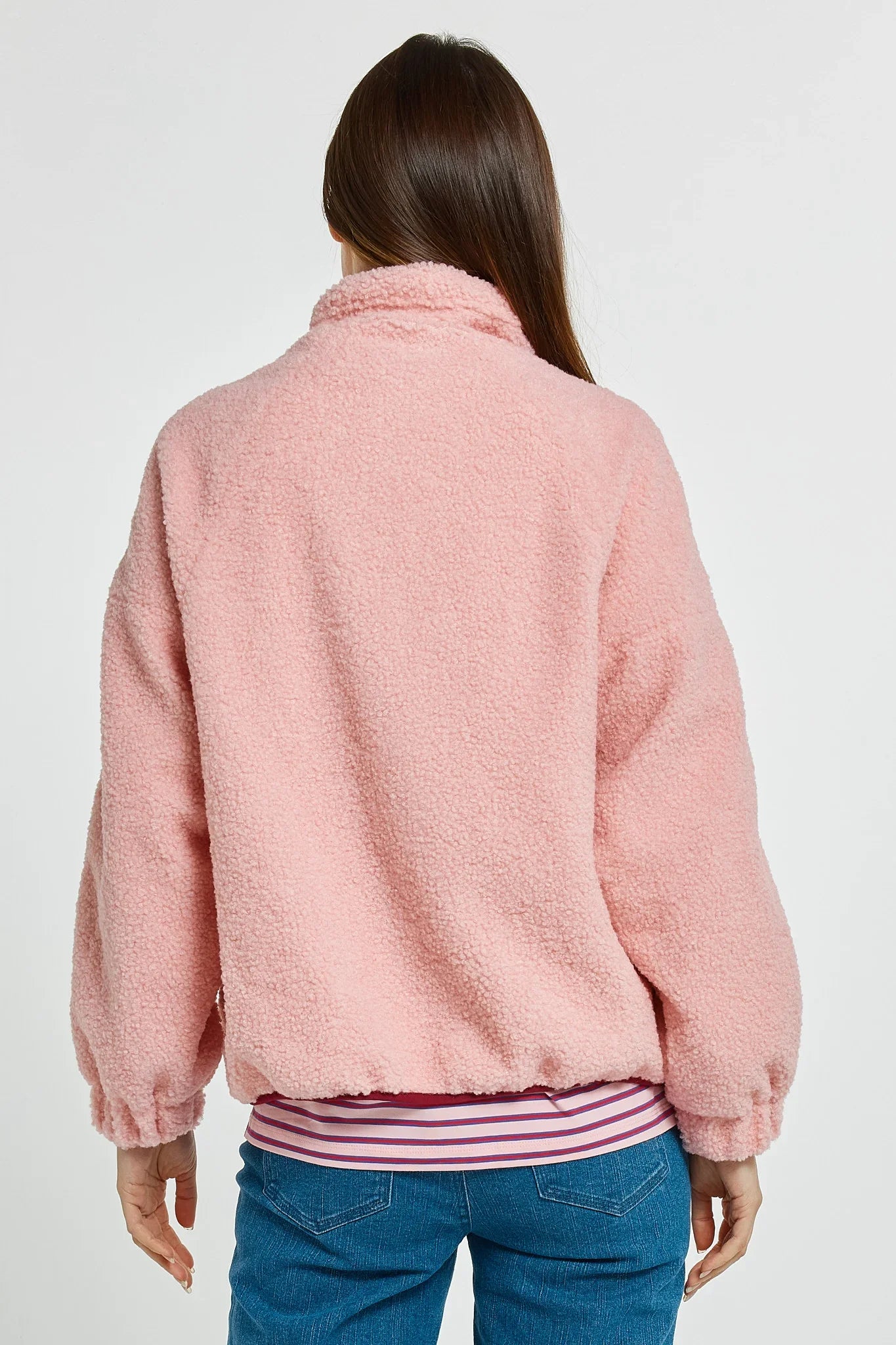 Aubrey Fleece Jacket - Pink/Plum