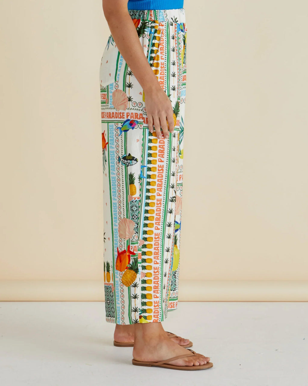 Sable Wide Leg Pant - Paradise Print