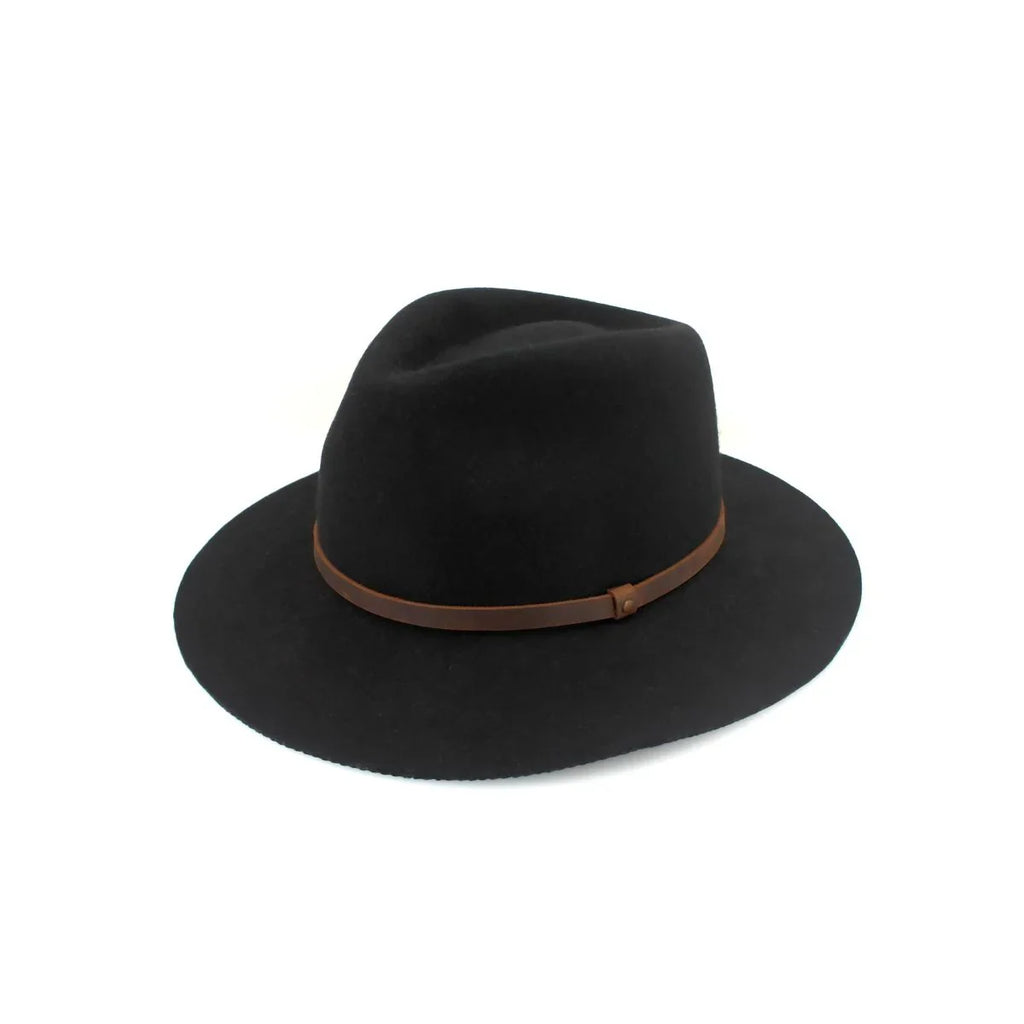 Perisher Wool Fedora - Black