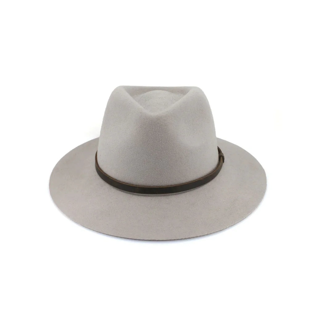 Perisher Wool Felt Fedora - Lt Grey