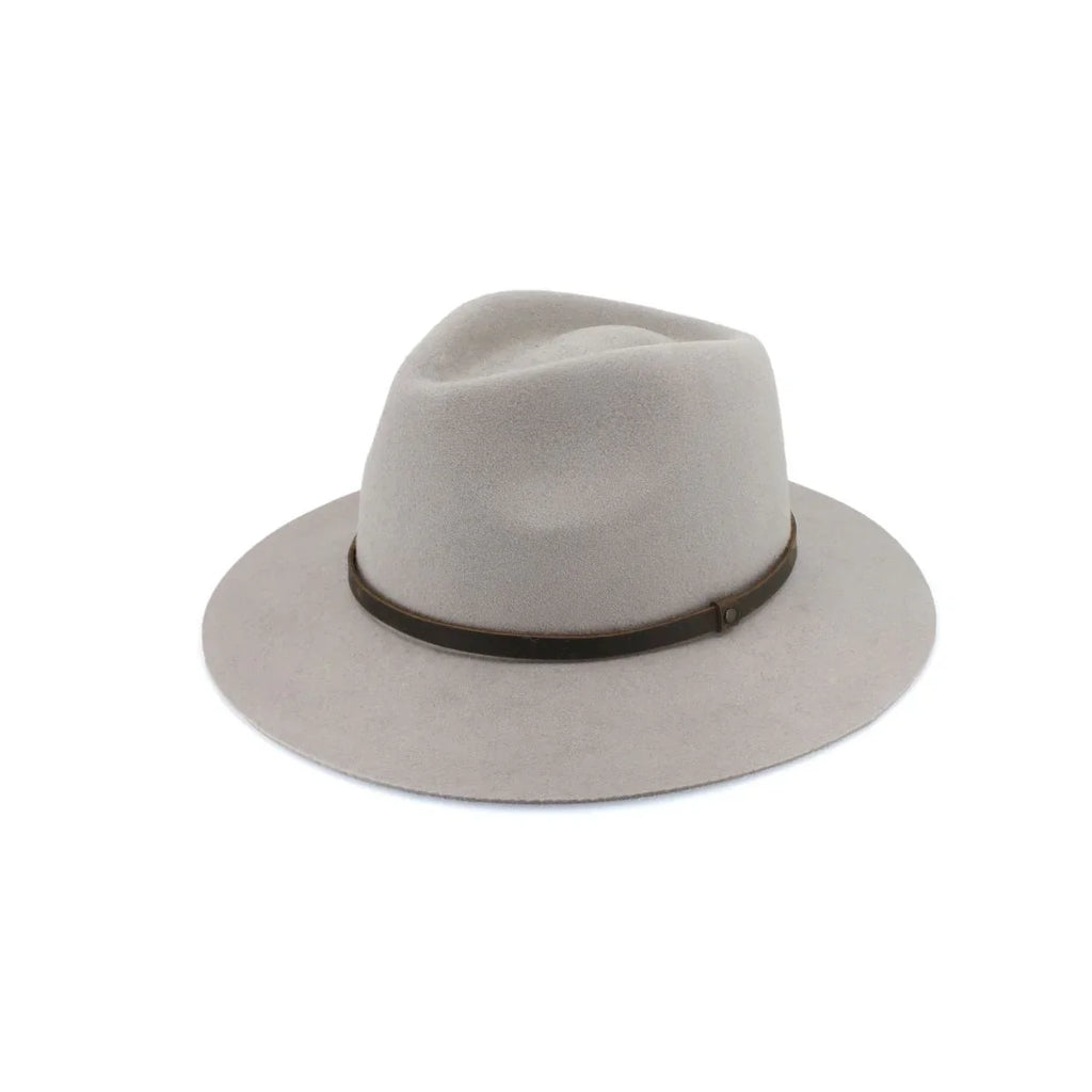 Perisher Wool Felt Fedora - Lt Grey