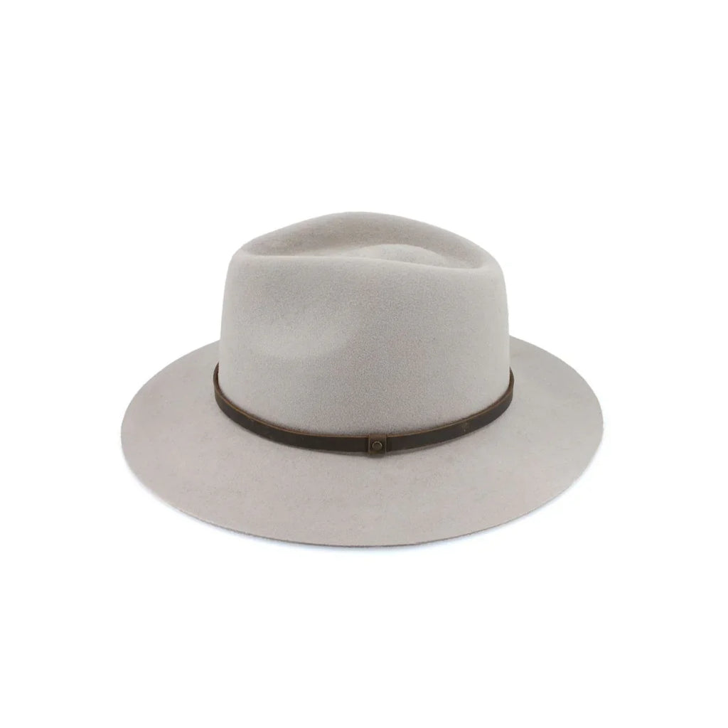 Perisher Wool Felt Fedora - Lt Grey