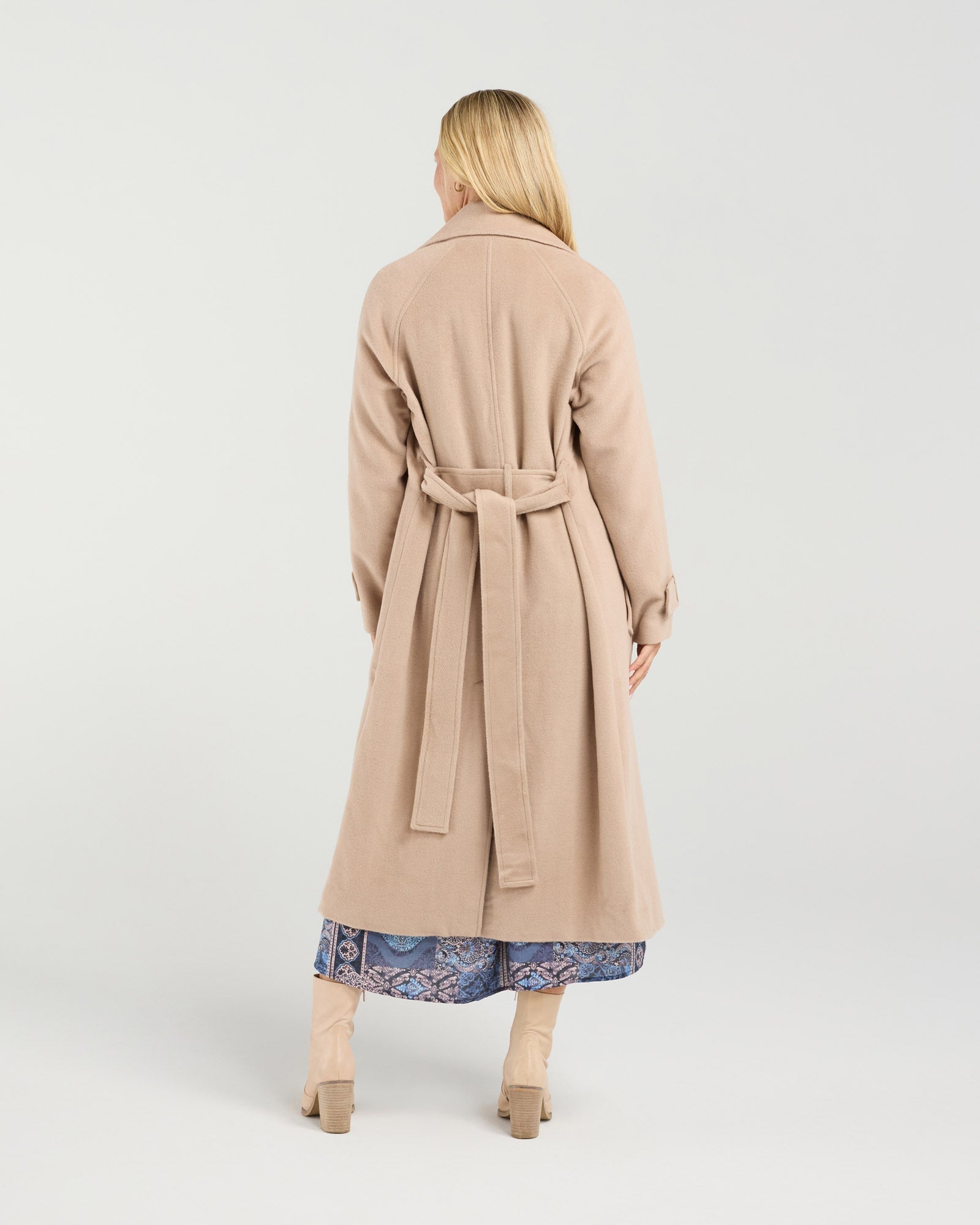 Camille Wool Blend Coat - Sable