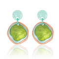 Flower Disc Earrings