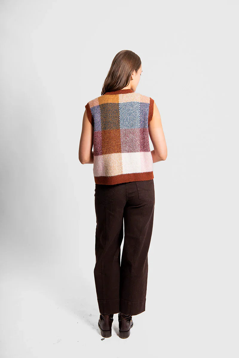 Birdseye Check Vest