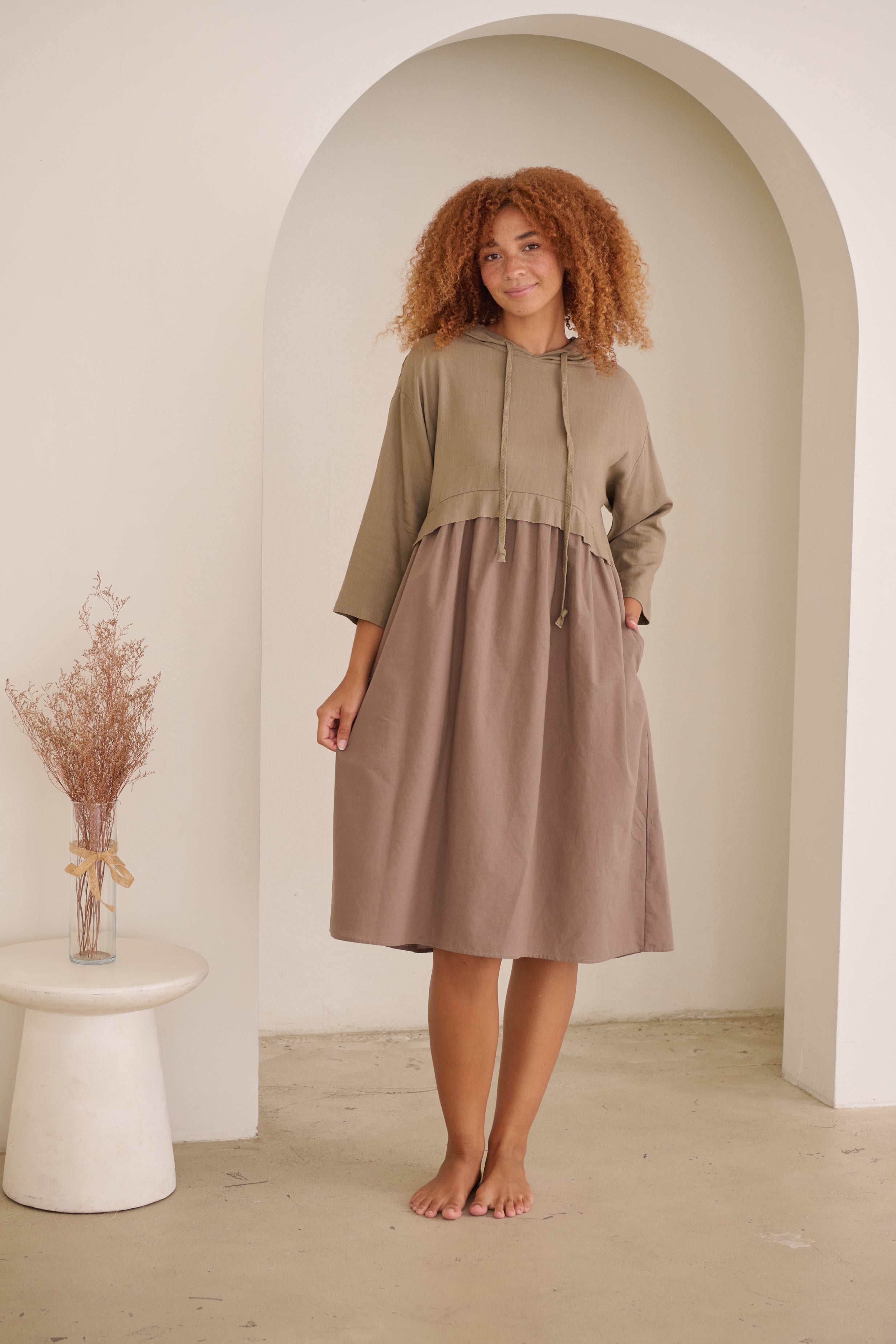 Layer Dress w/Hood