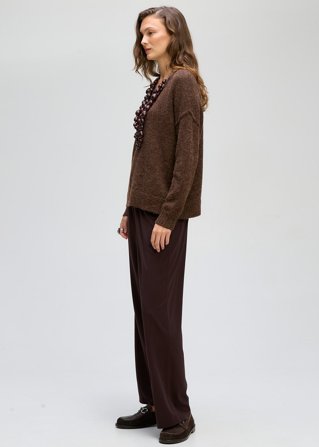 Fluffy V Neck Knit