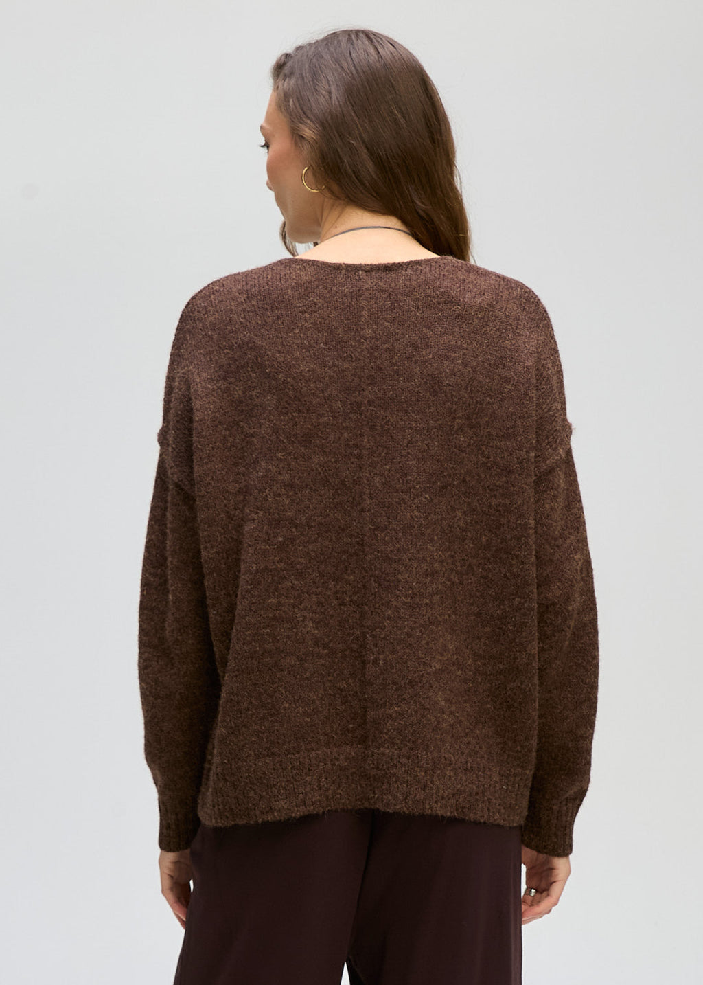 Fluffy V Neck Knit