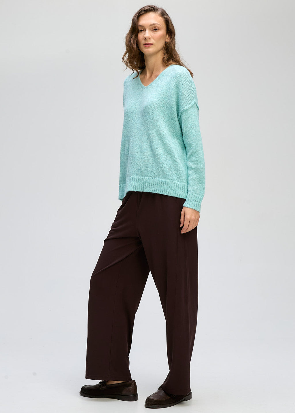 Fluffy V Neck Knit