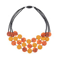 Multi Strand Necklace - Orange