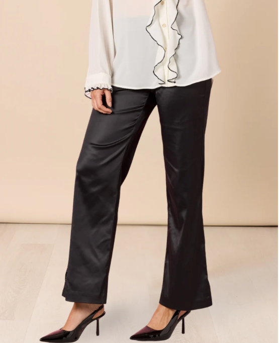Tuxedo Flare Pant - Black