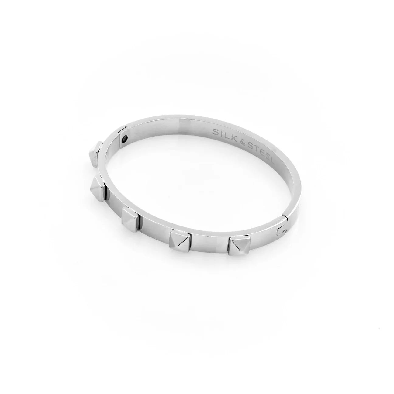 Rock Glam Bangle - Silver