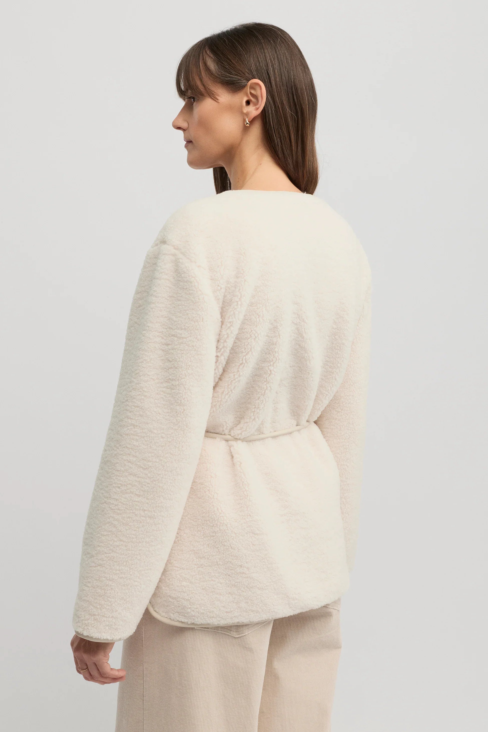 Yarra Trail Teddy Coat - Ecru