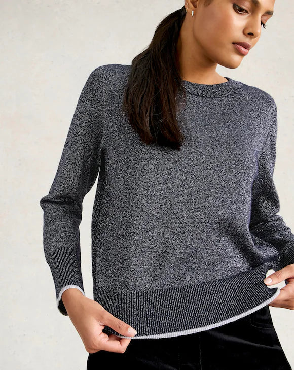 Katie Sparkle Jumper - Dk Navy