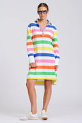 Rugby Summer Dress - Bright Stripe