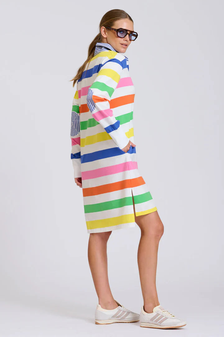 Rugby Summer Dress - Bright Stripe
