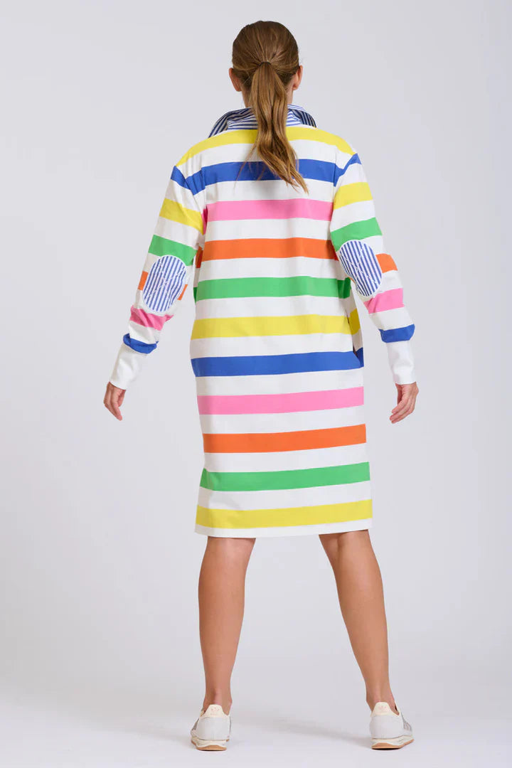 Rugby Summer Dress - Bright Stripe
