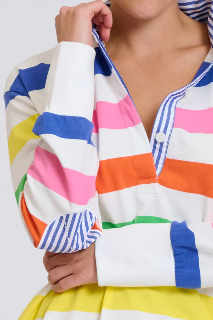 Rugby Summer Dress - Bright Stripe