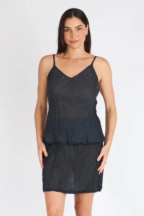 Ibiza Cotton Cami - Ink