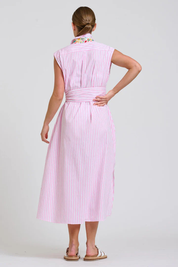 The Sloane Oversized Sleeveless Shirt Dress